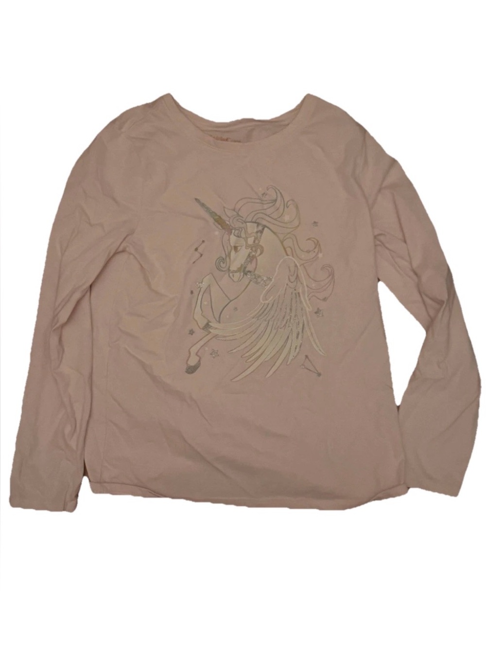 Cat‎ & Jack Pink shirt  unicorn girls size Large 10/12